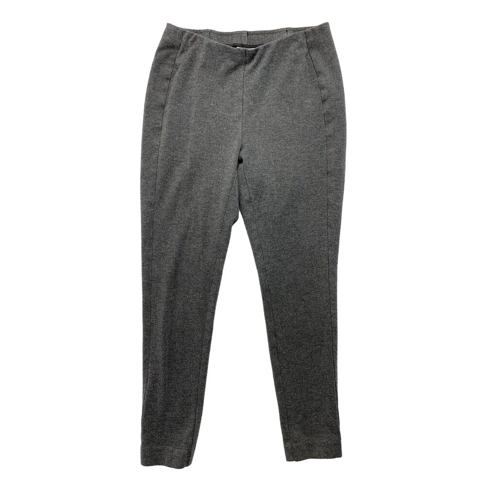 J.JILL Ponte Leggings in Dark Gray Size Small Petite Knit Stretch Pull-on Soft